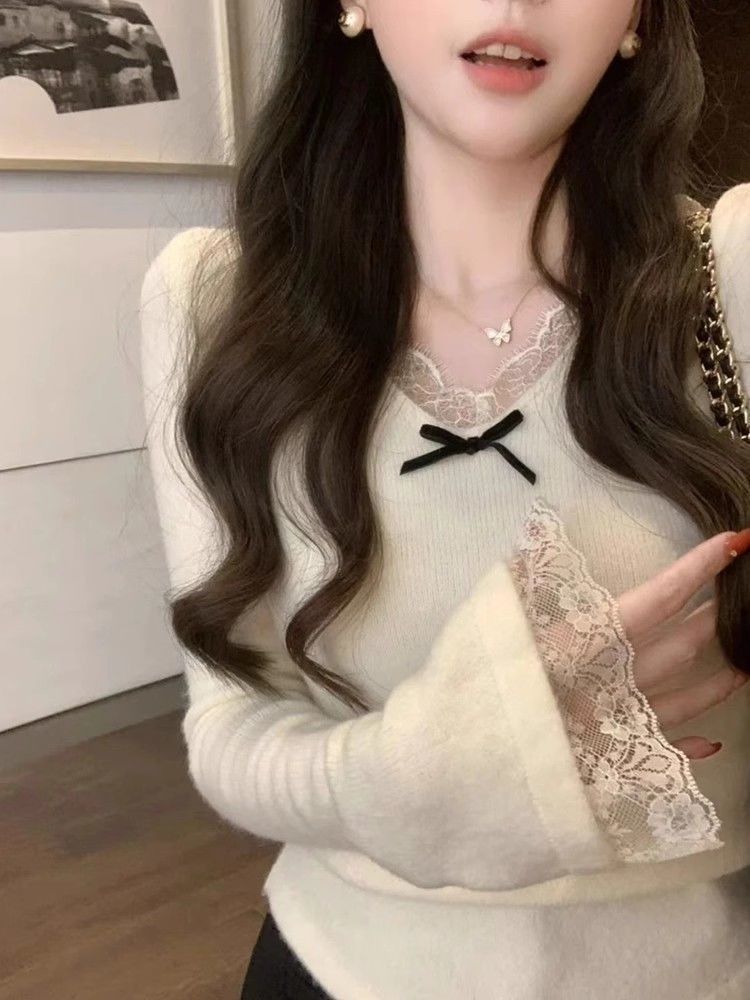 Women's Fashion Slim Fit Lace Long Sleeve