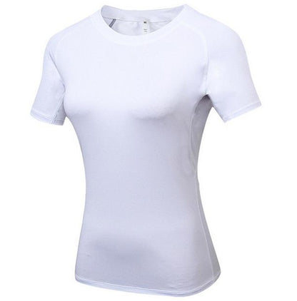 Womens Quick Dry Compression Training Yoga T-Shirts