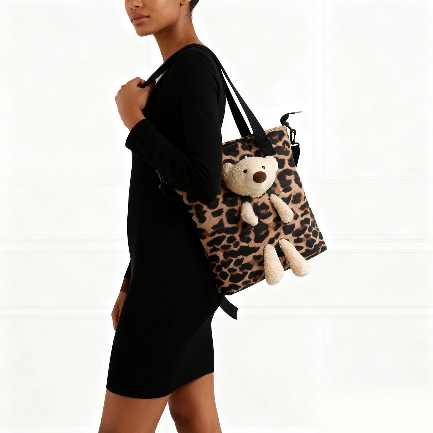 Bear Tote Bag-Coffee 2130