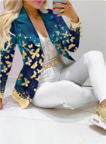 Women's Solid Color Temperament Commute Casual Suit