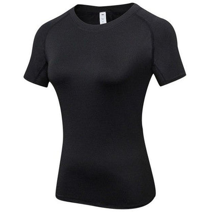 Womens Quick Dry Compression Training Yoga T-Shirts
