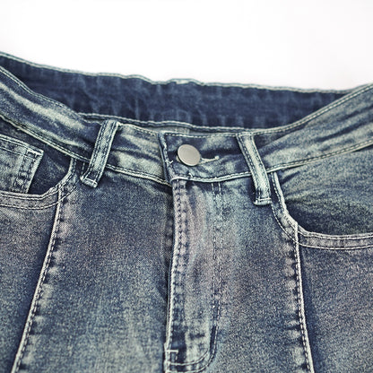 Vintage Star Pattern Jeans Forbidden Platform