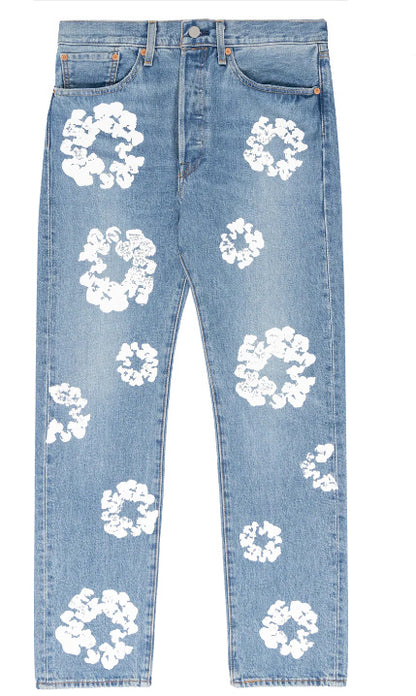 Straight Slim-fitting Loose Jeans