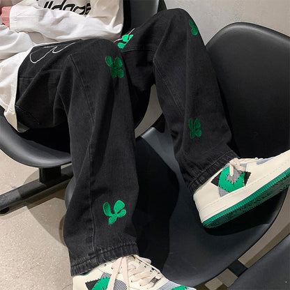 Men's High Street Embroidered Jeans